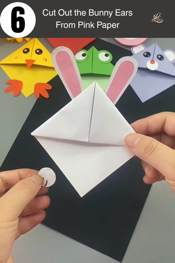 Cut Out the Bunny Ears From Pink Paper