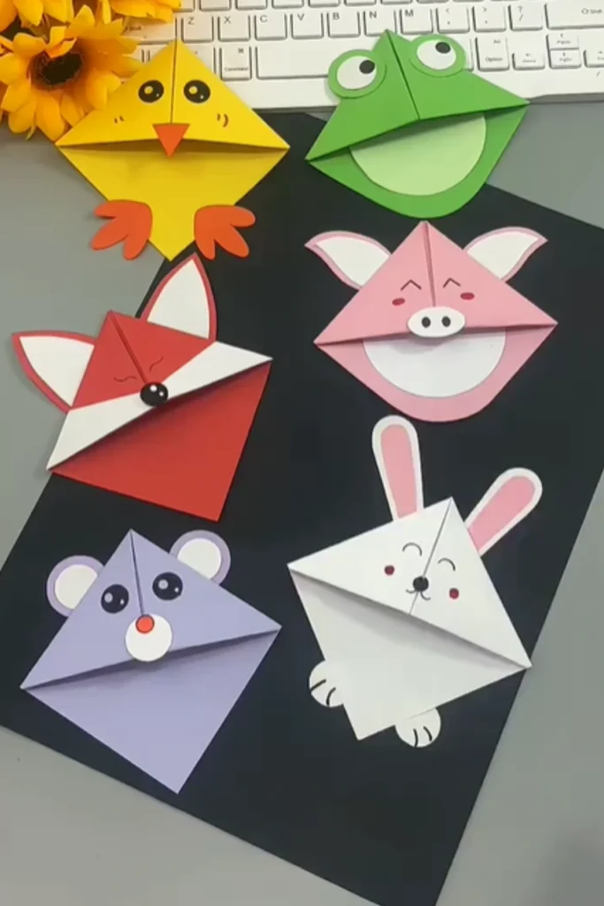 Cute Bunny Corner Bookmark  Paper Craft for Beginners