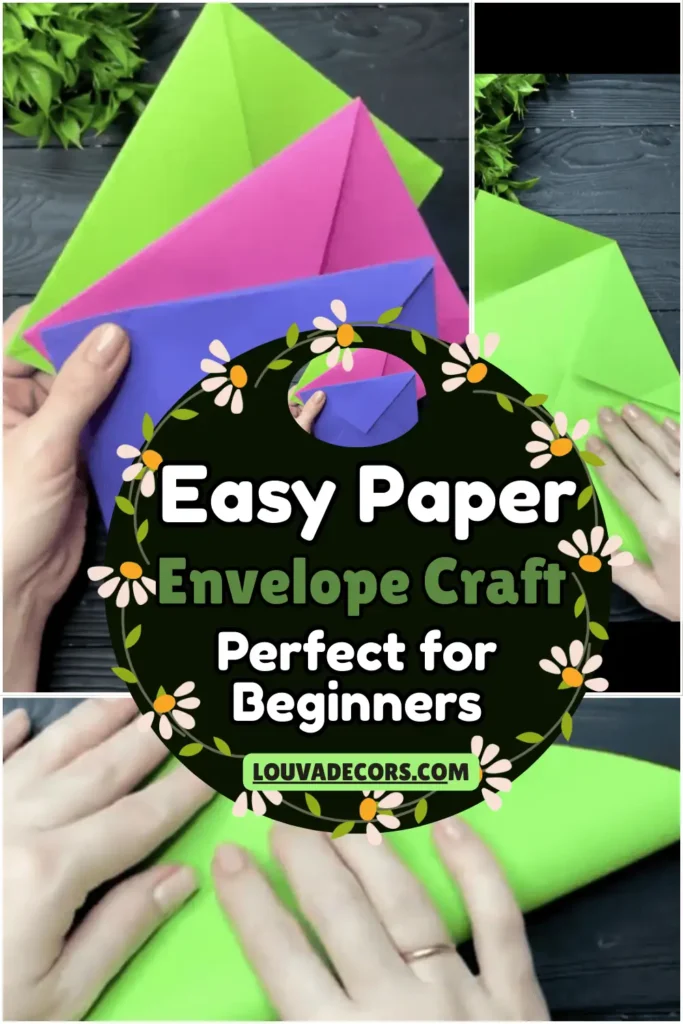 Easy Paper Envelope Craft  Perfect for Beginners