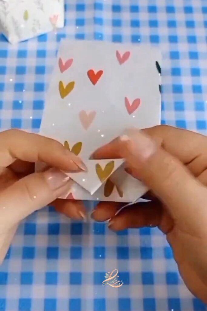 Fold Up the Bottom Flaps to Form the Box Base