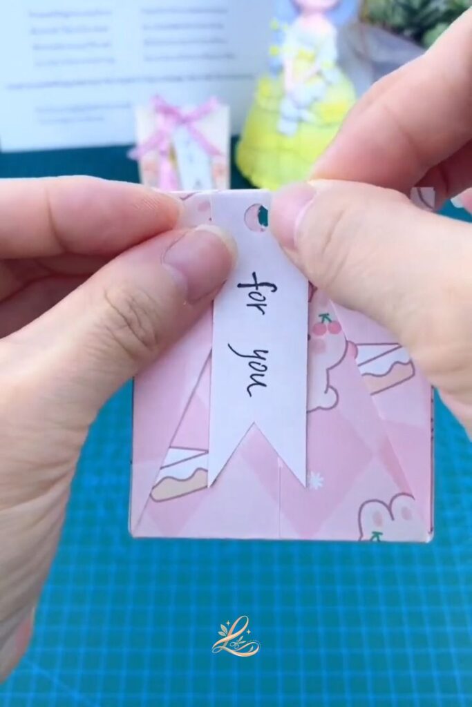 Step 7 Punch a Hole and Add the Gift Tag