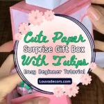 DIY Paper Surprise Box with Flowers