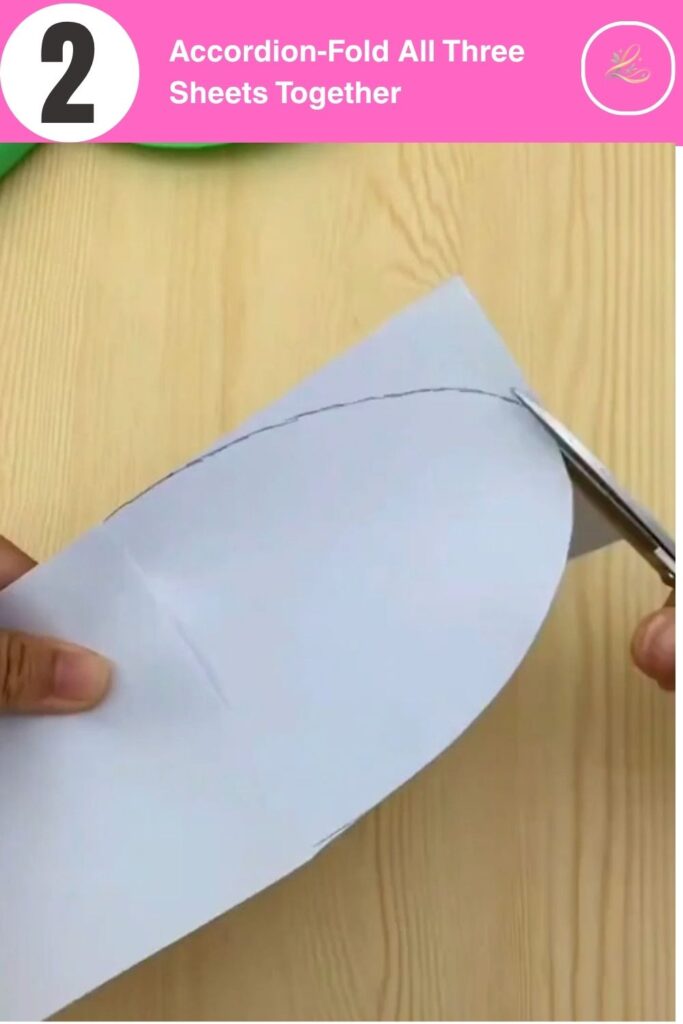 Fold All Three Sheets Together