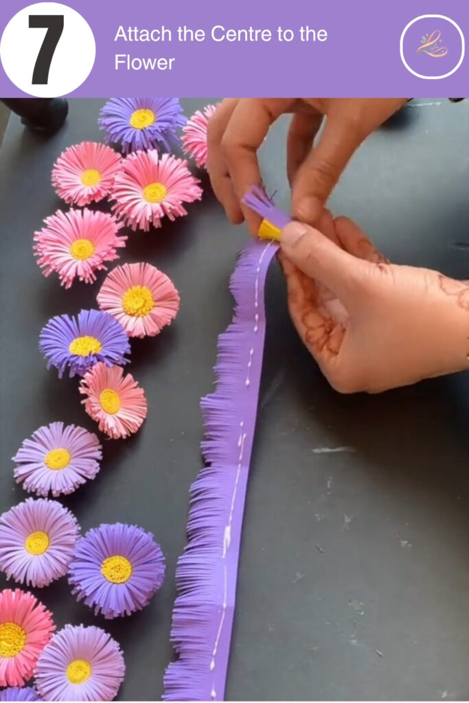 Attach the Centre to the Flower