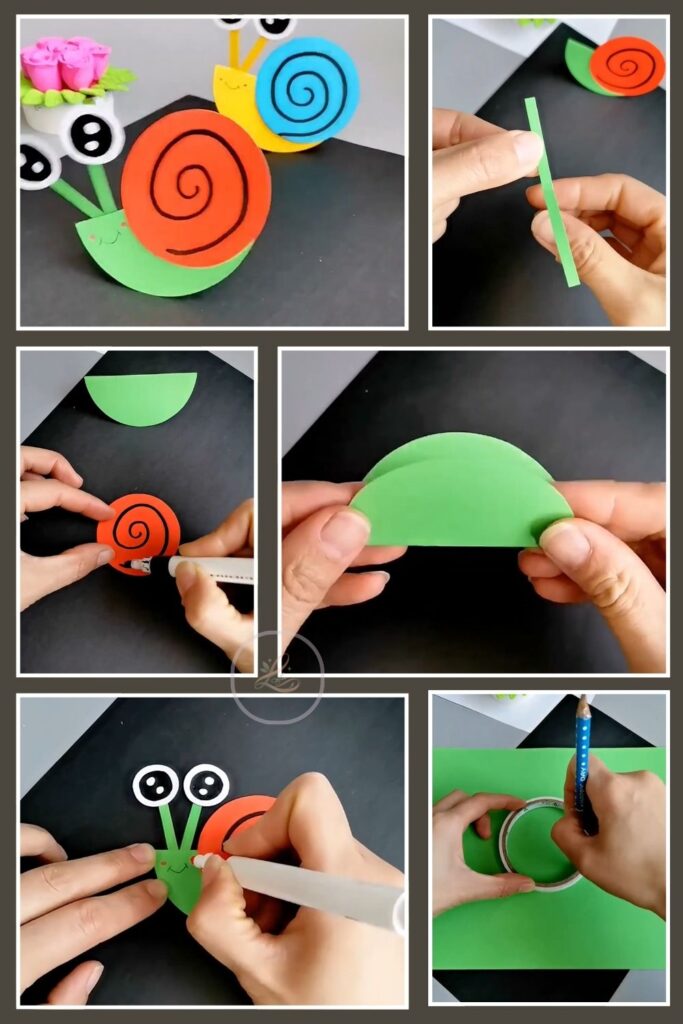 How to Make a Cute Paper Snail Craft