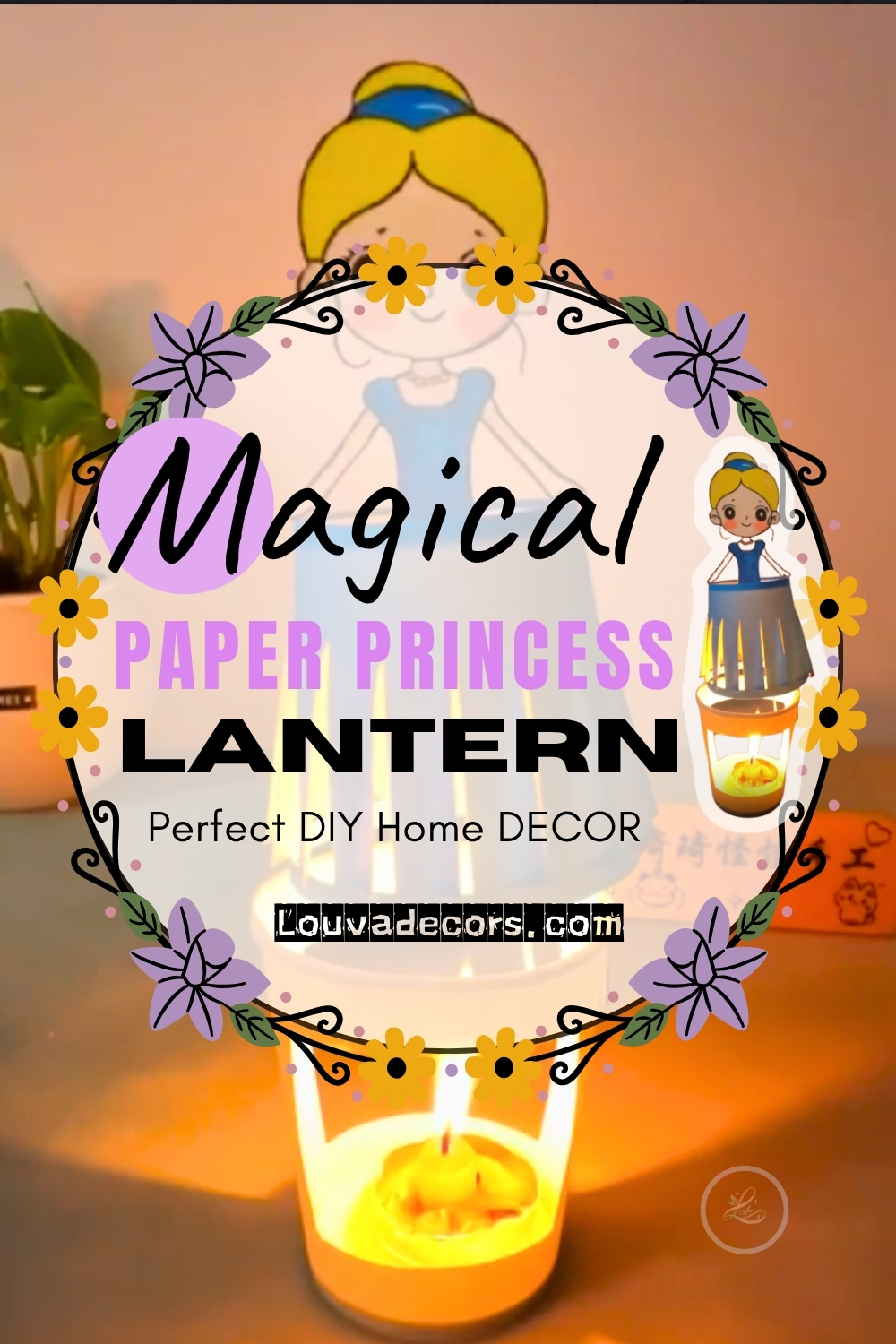 Magical Spinning Paper Princess Lantern Beginner DIY Paper Latern