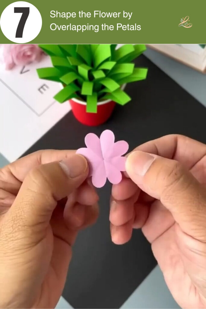 Shape the Flower by Overlapping the Petals