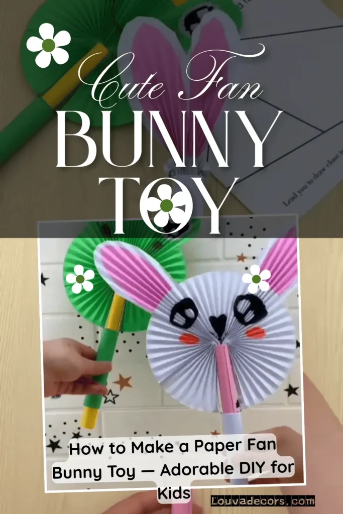 Paper Fan Bunny Toy Fun DIY for Complete Beginners