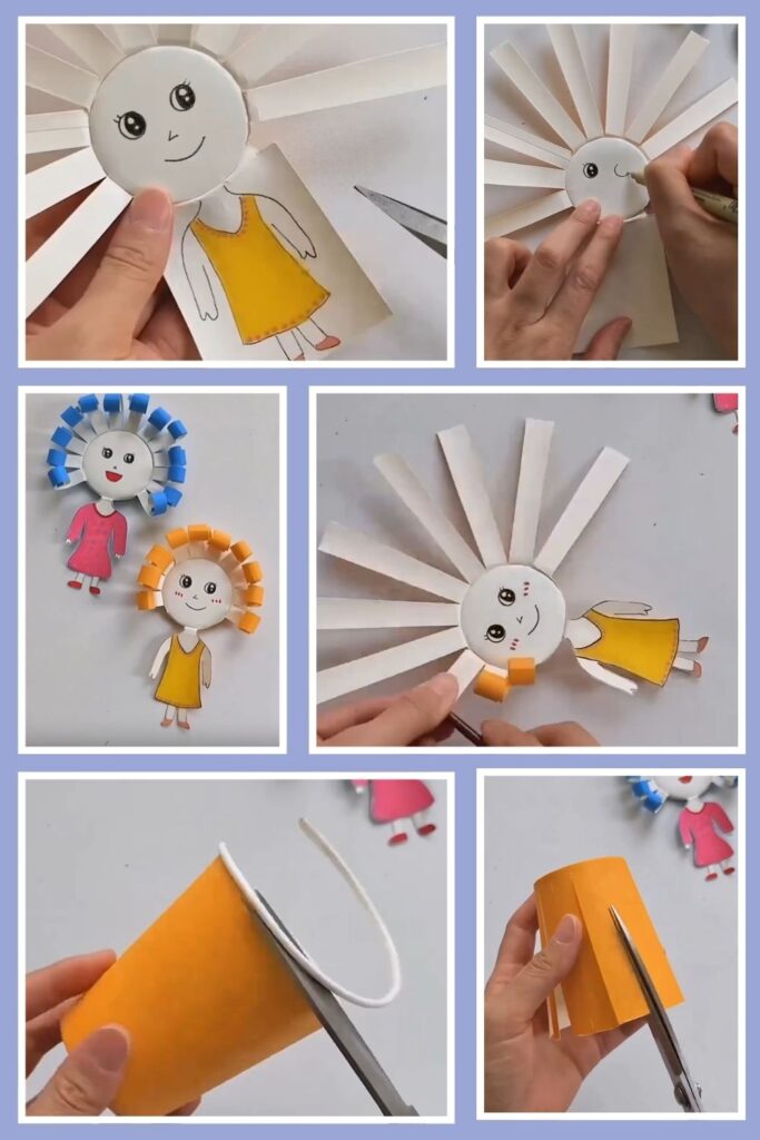 Adorable Paper Cup Doll Craft for Beginners Step by step paper doll craft