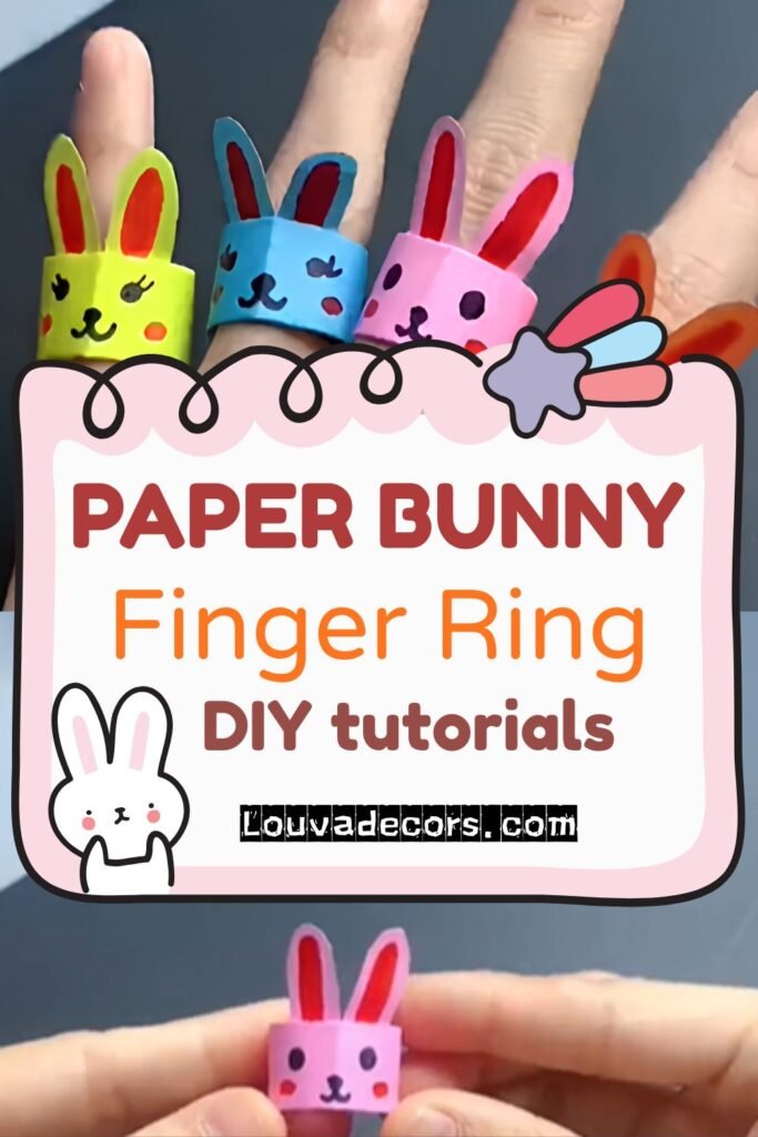 Make Cute Paper Bunny Rings for Beginners