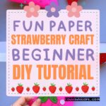 Adorable Paper Strawberry Craft for Beginners