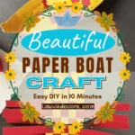 Beautiful Woven Paper Boat Craft for Beginners