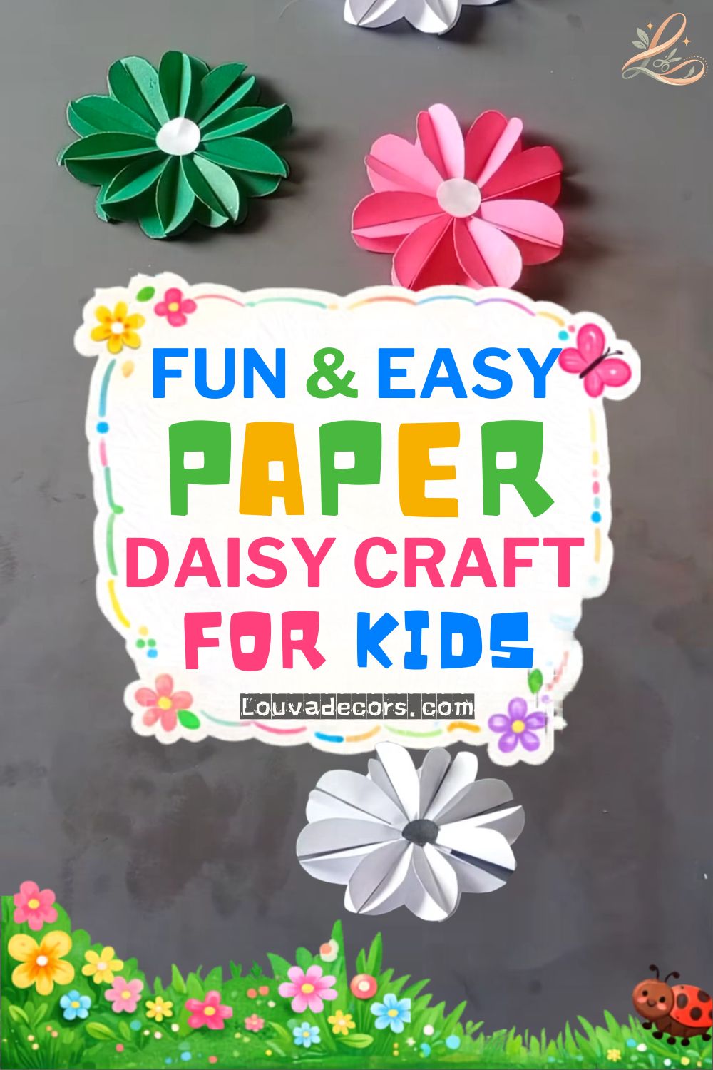Pretty Paper Daisy Flower Craft for Kids Pretty Paper Daisy Flower Craft for Kids