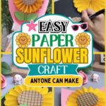 Paper sunflower bouquet