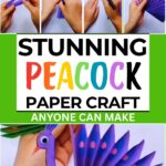 Colorful Paper Peacock Craft Anyone Can Make Paper Peacock Craft