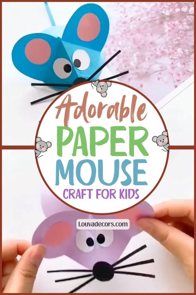 Adorable Paper Mouse Craft For Beginners