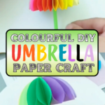 Colourful DIY Paper Umbrella Step by Step 2
