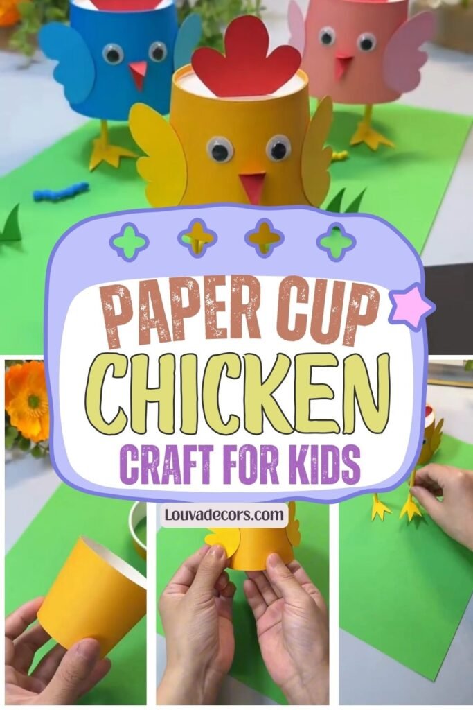 Adorable Paper Cup Chicken Craft for Beginners (#1)