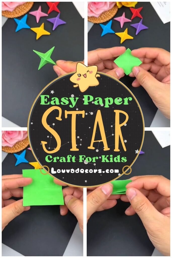 easy paper star craft for kids