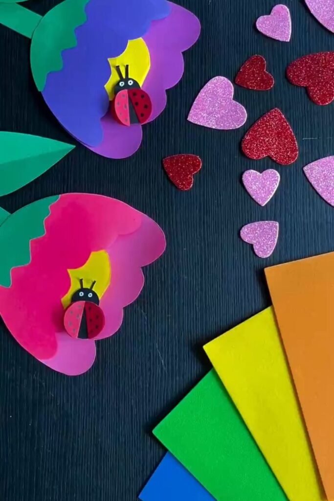 Make Sweet DIY Flower Greeting Card for Loved Ones flower greeting card