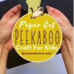paper cat peekaboo craft