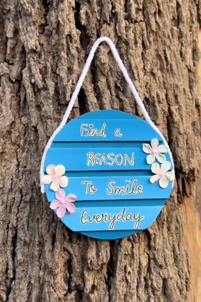 Cute DIY Inspirational Wall Hanging Anyone Can Make wall hanging
