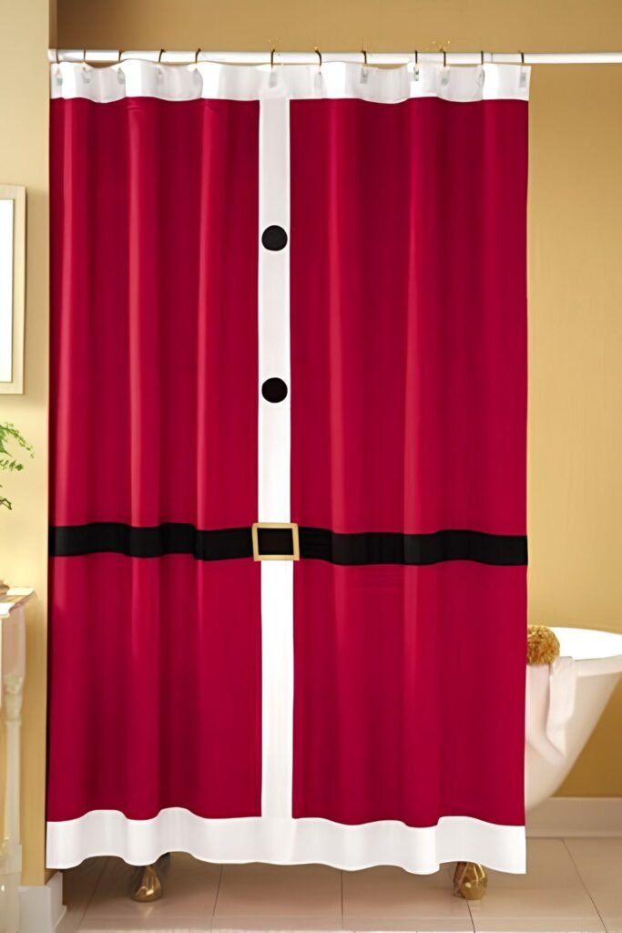 Santa Suit Shower Curtain