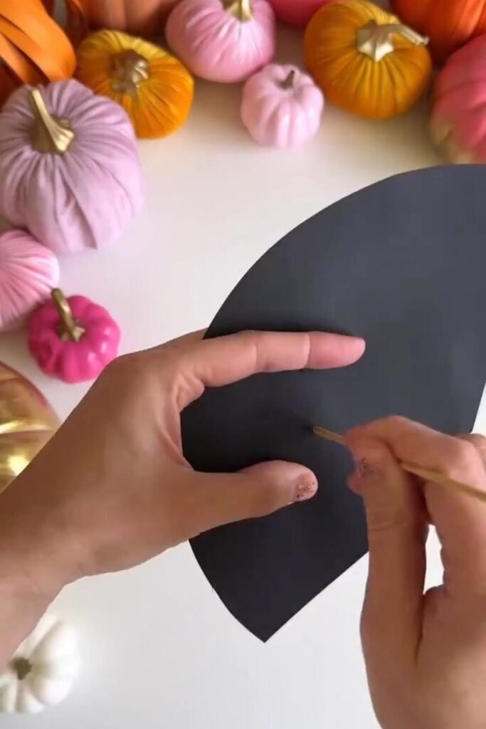 Glowing Paper DIY Witch Hat for Beginners Mark and Poke Your Star Pattern