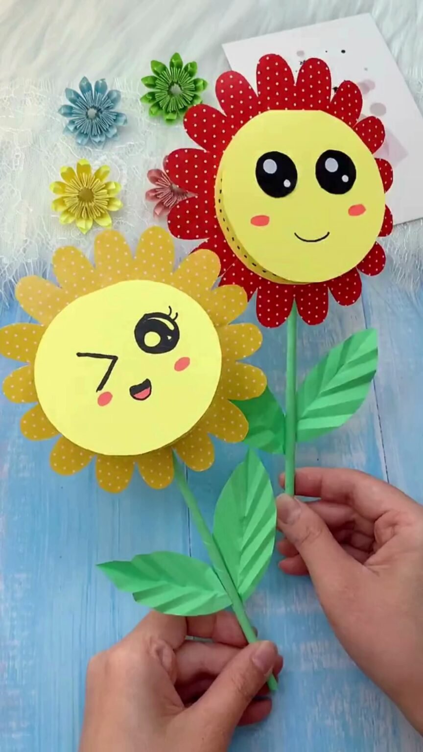 DIY Paper Sunflower Card - hero